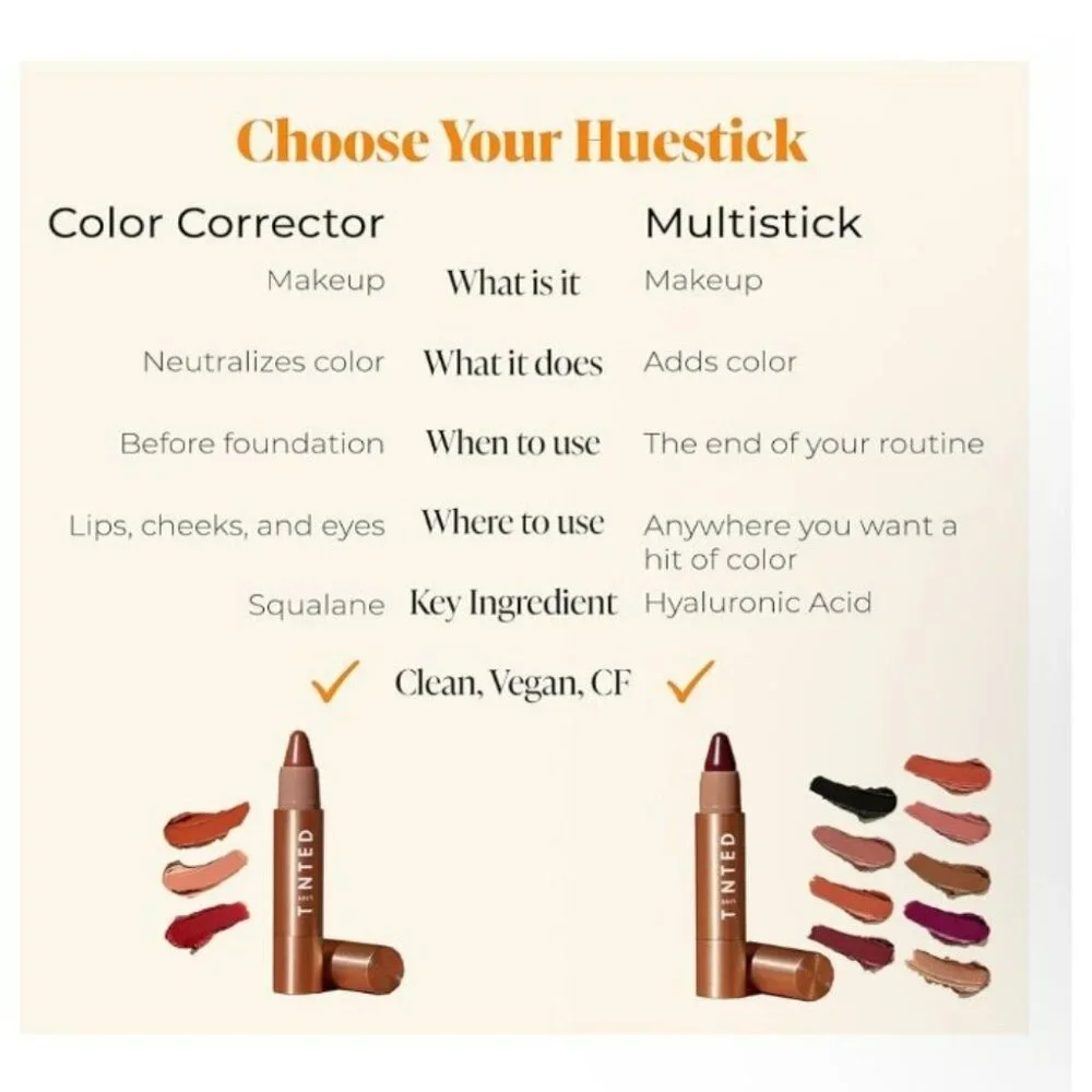 Tinted Live Huestick Color TRUE Eye Cheek Lip 3g NWB